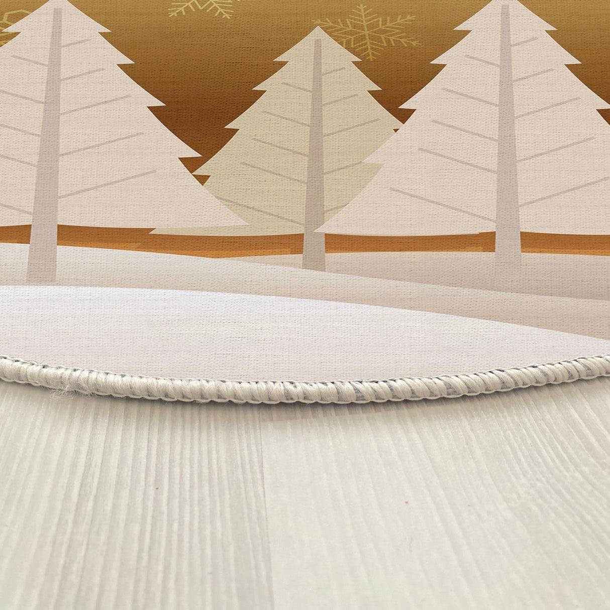 Covor Woopamuk449, Auriu - Alb, Diverse dimensiuni - Ø90x5 cm | SKU: 633HFT1468 | Covor Woopamuk449, Auriu - Alb, varianta Ø90x5 cm, produs pentru amenajarea locuinței, disponibil online în România la CasaMob