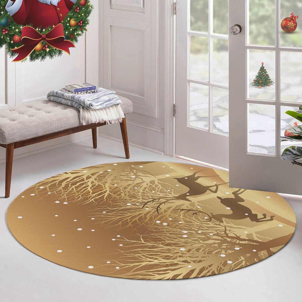 Covor Woopamuk451, Auriu, Diverse dimensiuni - Ø160x5 cm | SKU: 633HFT1497 | Covor Woopamuk451, Auriu, varianta Ø160x5 cm, produs pentru amenajarea locuinței, disponibil online în România la CasaMob