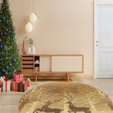 Covor Woopamuk451, Auriu, Diverse dimensiuni - Ø170x5 cm | SKU: 633HFT1498 | Covor Woopamuk451, Auriu, varianta Ø170x5 cm, produs pentru amenajarea locuinței, disponibil online în România la CasaMob