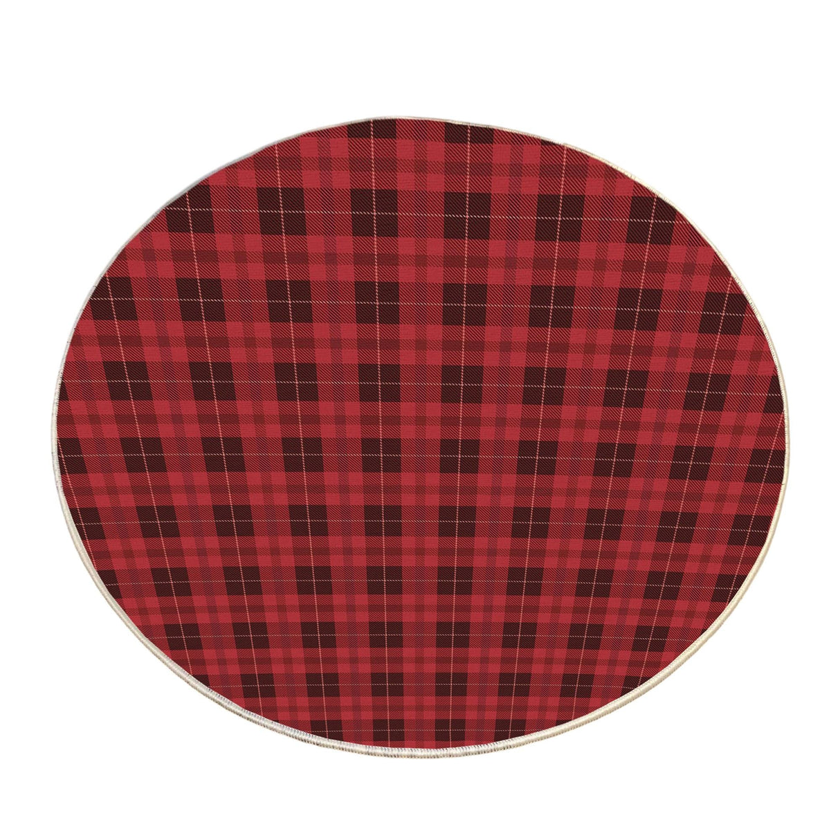 Covor Woopamuk460, Roșu - Negru, Diverse dimensiuni - Ø100x5 cm | SKU: 633HFT1591 | Covor Woopamuk460, Roșu - Negru, varianta Ø100x5 cm, produs pentru amenajarea locuinței, disponibil online în România la CasaMob