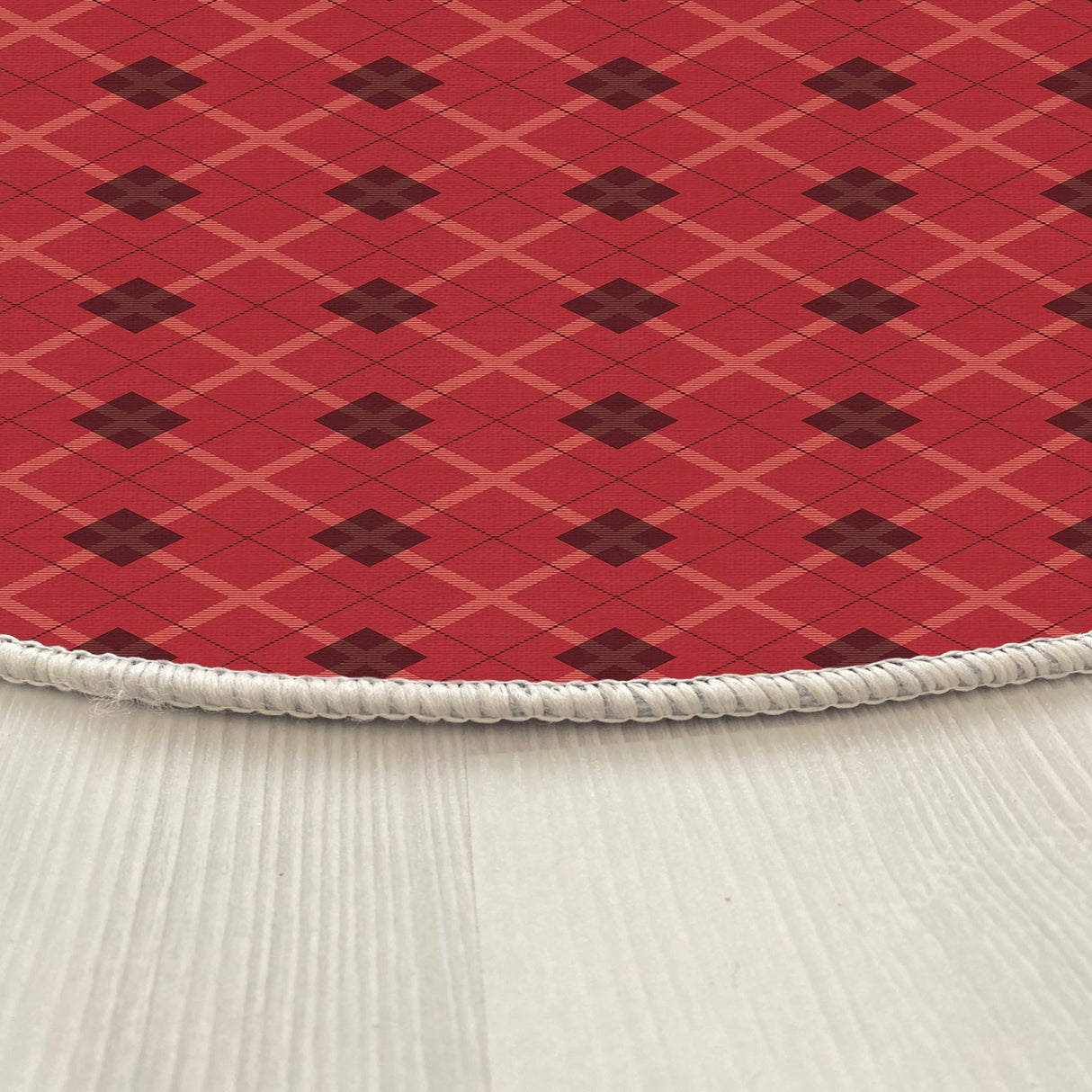 Covor Woopamuk464, Roșu - Negru, Diverse dimensiuni - Ø140x5 cm | SKU: 633HFT1640 | Covor Woopamuk464, Roșu - Negru, varianta Ø140x5 cm, produs pentru amenajarea locuinței, disponibil online în România la CasaMob