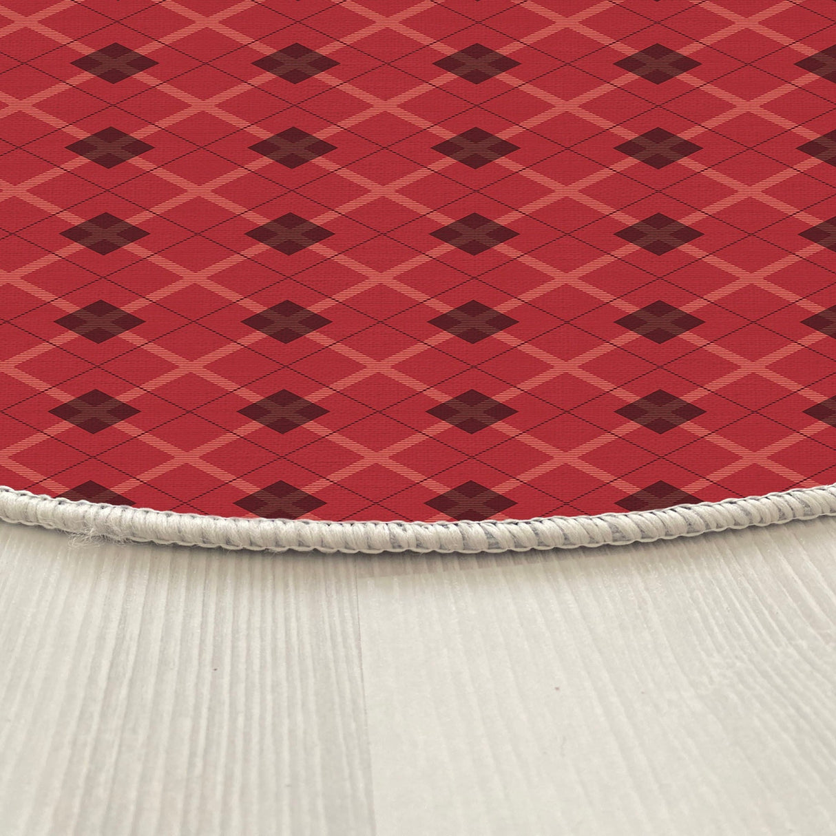 Covor Woopamuk464, Roșu - Negru, Diverse dimensiuni - Ø150x5 cm | SKU: 633HFT1641 | Covor Woopamuk464, Roșu - Negru, varianta Ø150x5 cm, produs pentru amenajarea locuinței, disponibil online în România la CasaMob