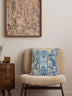 Albastru - Alb | SKU: 636SRT1136 | Pernă decorativă Ethnic v2, 40x40 cm, varianta Albastru - Alb, produs pentru amenajarea locuinței, disponibil online în România la CasaMob