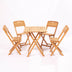 Set masă și scaune de grădină (5 bucăți) MY004, Maro, 80x72x60 cm, SKU 644MYD1104