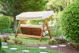 Balansoar de grădină Lyon 2400, Bej, 175x60x190 cm