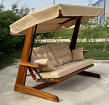 Balansoar de grădină Sia 2400, Diverse culori, 175x60x195 cm - Camel | SKU: 675SWG1106 | Balansoar de grădină Sia 2400, 175x60x195 cm, varianta Camel, produs pentru amenajarea locuinței, disponibil online în România la CasaMob
