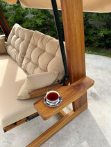 Balansoar de grădină Sia 2400, Diverse culori, 175x60x195 cm - Camel | SKU: 675SWG1106 | Balansoar de grădină Sia 2400, 175x60x195 cm, varianta Camel, produs pentru amenajarea locuinței, disponibil online în România la CasaMob