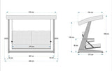 Balansoar de grădină Sia 2400, Diverse culori, 175x60x195 cm - Camel | SKU: 675SWG1106 | Balansoar de grădină Sia 2400, 175x60x195 cm, varianta Camel, produs pentru amenajarea locuinței, disponibil online în România la CasaMob