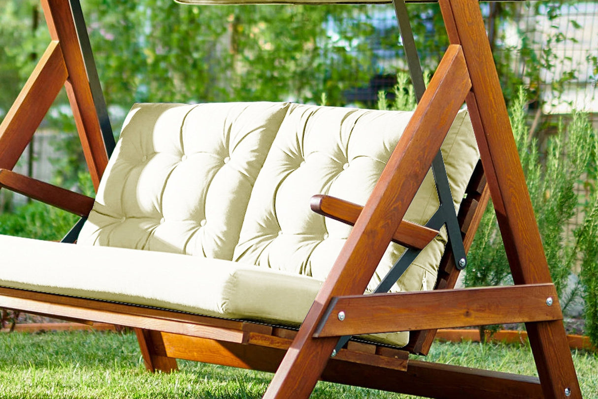 Balansoar de grădină Helen 2000, Diverse culori, 148x58x180 cm - Natur - Bej | SKU: 675SWG1109 | Balansoar de grădină Helen 2000, 148x58x180 cm, varianta Natur - Bej, produs pentru amenajarea locuinței, disponibil online în România la CasaMob