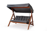 Balansoar de grădină Helen 2000, Diverse culori, 148x58x180 cm - Natur - Antracit | SKU: 675SWG1110 | Balansoar de grădină Helen 2000, 148x58x180 cm, varianta Natur - Antracit, produs pentru amenajarea locuinței, disponibil online în România la CasaMob