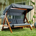 Natur - Antracit | SKU: 675SWG1110 | Balansoar de grădină Helen 2000, 148x58x180 cm, varianta Natur - Antracit, produs pentru amenajarea locuinței, disponibil online în România la CasaMob