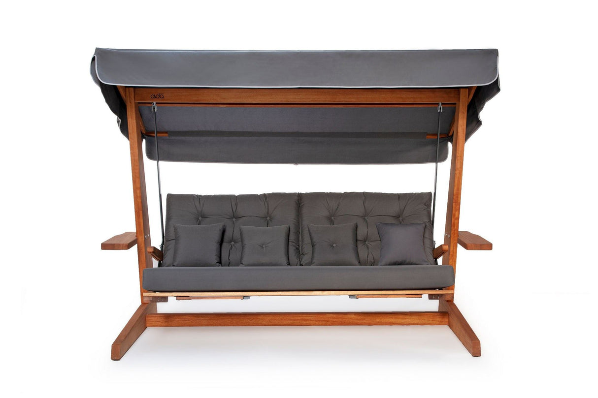 Balansoar de grădină Luna Deluxe 2600, Diverse culori, Diverse dimensiuni - Antracit - 201x70x195 cm | SKU: 675SWG1111 | Balansoar de grădină Luna Deluxe 2600, varianta Antracit - 201x70x195 cm, produs pentru amenajarea locuinței, disponibil online în România la CasaMob