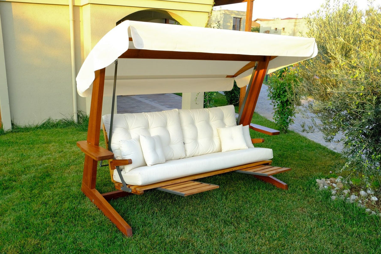 Balansoar de grădină Luna Deluxe 2600, Diverse culori, Diverse dimensiuni - Bej - 201x70x195 cm | SKU: 675SWG1113 | Balansoar de grădină Luna Deluxe 2600, varianta Bej - 201x70x195 cm, produs pentru amenajarea locuinței, disponibil online în România la CasaMob