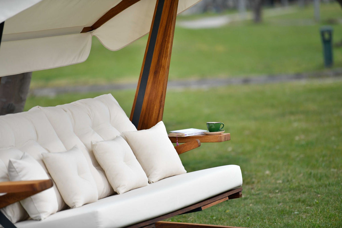 Bej - 201x70x195 cm | SKU: 675SWG1113 | Balansoar de grădină Luna Deluxe 2600, varianta Bej - 201x70x195 cm, produs pentru amenajarea locuinței, disponibil online în România la CasaMob