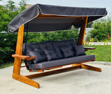 Balansoar de grădină Luna Deluxe 2600, Diverse culori, Diverse dimensiuni - Antracit - 201x70x195 cm | SKU: 675SWG1111 | Balansoar de grădină Luna Deluxe 2600, varianta Antracit - 201x70x195 cm, produs pentru amenajarea locuinței, disponibil online în România la CasaMob