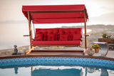Balansoar de grădină Luna Deluxe 2600, Diverse culori, Diverse dimensiuni - Natur - Roșu - 200x70x200 cm | SKU: 675SWG1112 | Balansoar de grădină Luna Deluxe 2600, varianta Natur - Roșu - 200x70x200 cm, produs pentru amenajarea locuinței, disponibil online în România la CasaMob