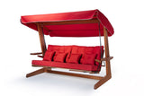 Balansoar de grădină Luna Deluxe 2600, Diverse culori, Diverse dimensiuni - Natur - Roșu - 200x70x200 cm | SKU: 675SWG1112 | Balansoar de grădină Luna Deluxe 2600, varianta Natur - Roșu - 200x70x200 cm, produs pentru amenajarea locuinței, disponibil online în România la CasaMob