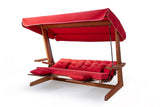 Balansoar de grădină Luna Deluxe 2600, Diverse culori, Diverse dimensiuni - Natur - Roșu - 200x70x200 cm | SKU: 675SWG1112 | Balansoar de grădină Luna Deluxe 2600, varianta Natur - Roșu - 200x70x200 cm, produs pentru amenajarea locuinței, disponibil online în România la CasaMob