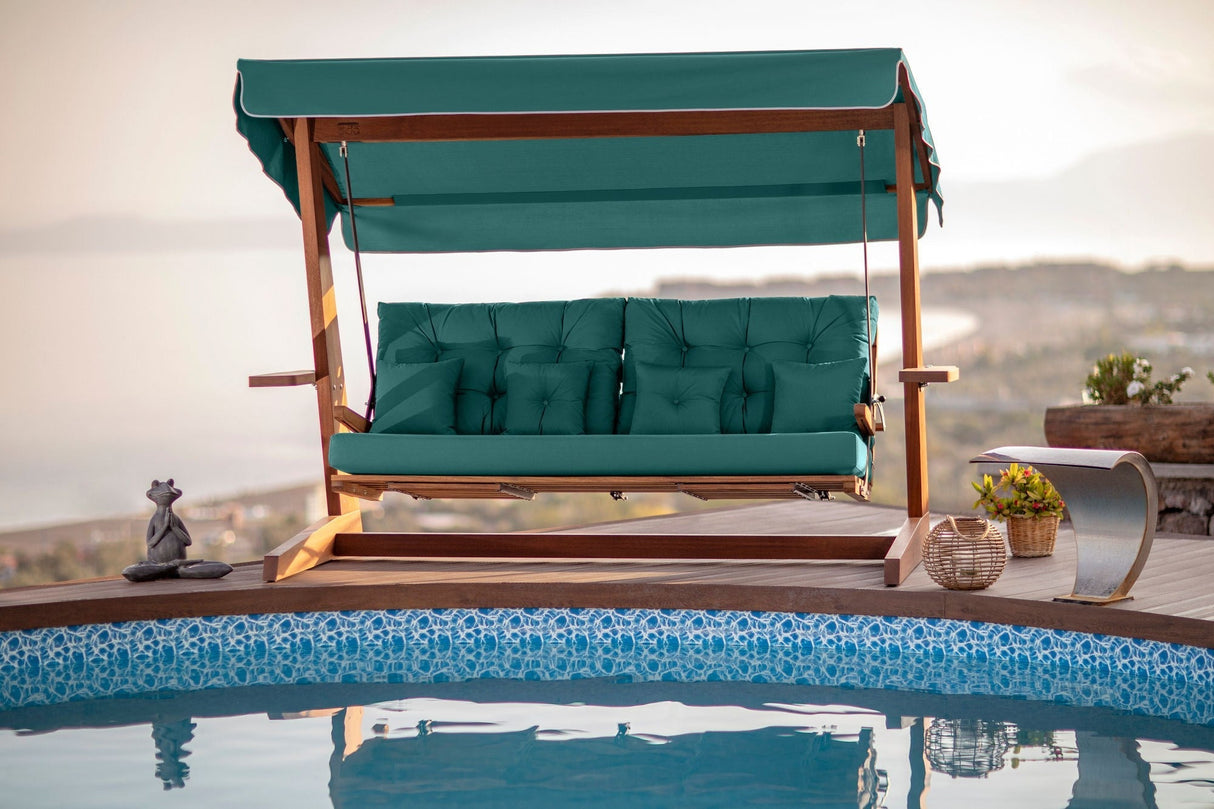 Balansoar de grădină Luna Deluxe 2600, Diverse culori, Diverse dimensiuni - Natur - Verde - 200x70x200 cm | SKU: 675SWG1114 | Balansoar de grădină Luna Deluxe 2600, varianta Natur - Verde - 200x70x200 cm, produs pentru amenajarea locuinței, disponibil online în România la CasaMob