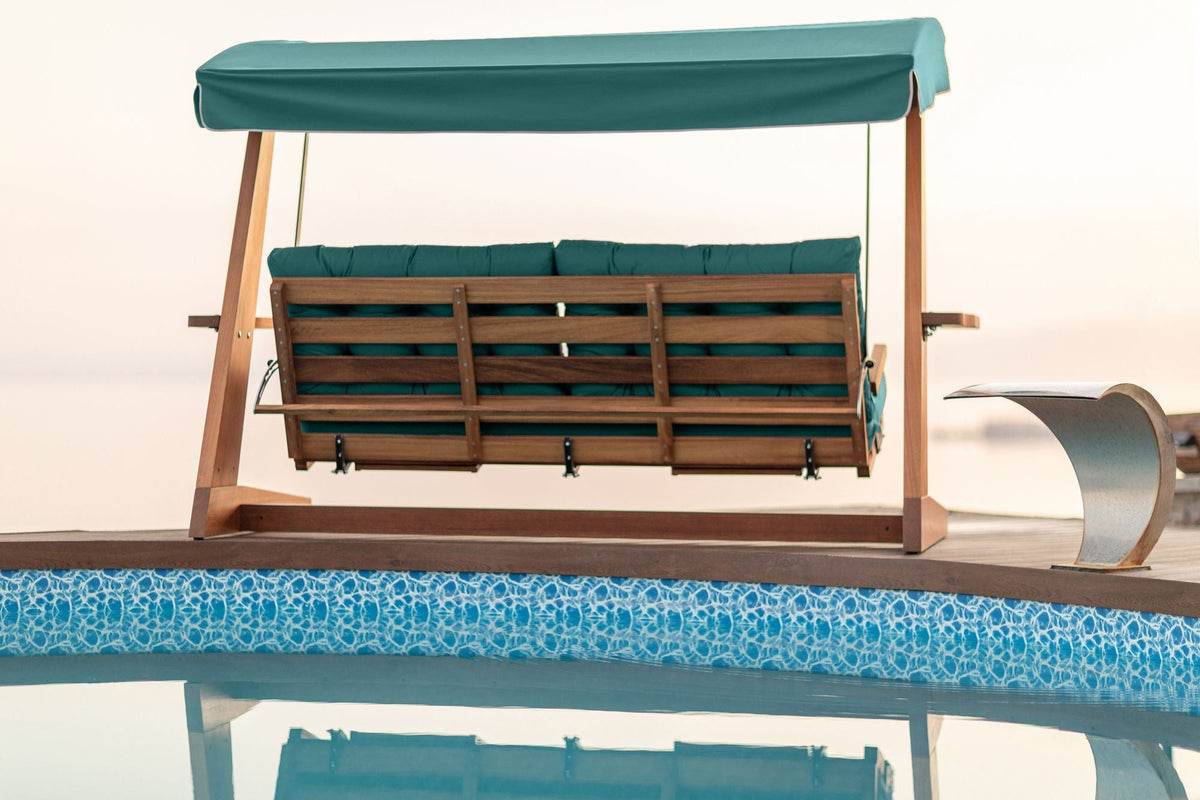 Natur - Verde - 200x70x200 cm | SKU: 675SWG1114 | Balansoar de grădină Luna Deluxe 2600, varianta Natur - Verde - 200x70x200 cm, produs pentru amenajarea locuinței, disponibil online în România la CasaMob