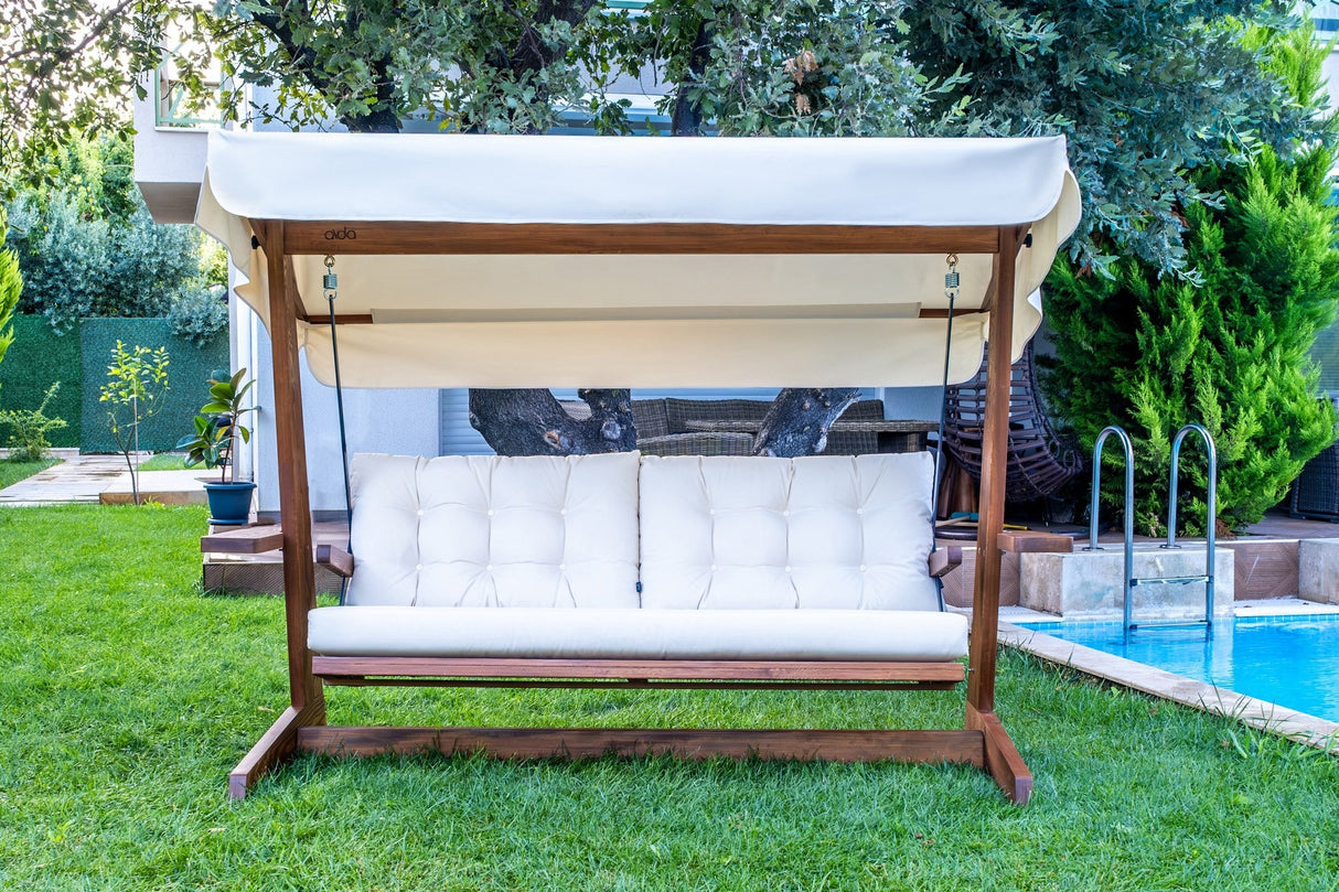 Balansoar de grădină Viva 2400, Diverse culori, 237x100x175 cm - Bej | SKU: 675SWG1116 | Balansoar de grădină Viva 2400, 237x100x175 cm, varianta Bej, produs pentru amenajarea locuinței, disponibil online în România la CasaMob