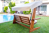 Balansoar de grădină Viva 2400, Diverse culori, 237x100x175 cm - Bej | SKU: 675SWG1116 | Balansoar de grădină Viva 2400, 237x100x175 cm, varianta Bej, produs pentru amenajarea locuinței, disponibil online în România la CasaMob