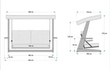 Balansoar de grădină Viva 2200, Diverse culori, 220x100x175 cm - Bej | SKU: 675SWG1118 | Balansoar de grădină Viva 2200, 220x100x175 cm, varianta Bej, produs pentru amenajarea locuinței, disponibil online în România la CasaMob