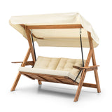 Balansoar de grădină Galata Swing S3, Diverse culori, 150x58x195 cm - Crem | SKU: 676HDS1106 | Balansoar de grădină Galata Swing S3, 150x58x195 cm, varianta Crem, produs pentru amenajarea locuinței, disponibil online în România la CasaMob