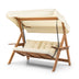 Crem | SKU: 676HDS1106 | Balansoar de grădină Galata Swing S3, 150x58x195 cm, varianta Crem, produs pentru amenajarea locuinței, disponibil online în România la CasaMob