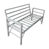 Set de grădină Pandora (2-2-S), Diverse culori, 139x75x52 cm - Alb - Antracit | SKU: 679HVN1190 | Set de grădină Pandora (2-2-S), 139x75x52 cm, varianta Alb - Antracit, produs pentru amenajarea locuinței, disponibil online în România la CasaMob