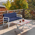 Alb - Albastru închis | SKU: 679HVN1191 | Set de grădină Pandora (2-2-S), 139x75x52 cm, varianta Alb - Albastru închis, produs pentru amenajarea locuinței, disponibil online în România la CasaMob