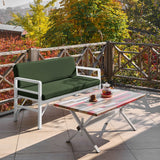 Set de grădină Pandora (2-2-S), Diverse culori, 139x75x52 cm - Alb - Verde | SKU: 679HVN1193 | Set de grădină Pandora (2-2-S), 139x75x52 cm, varianta Alb - Verde, produs pentru amenajarea locuinței, disponibil online în România la CasaMob