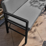 Set de grădină Pandora (2-2-S), Diverse culori, 139x75x52 cm - Negru - Gri | SKU: 679HVN1196 | Set de grădină Pandora (2-2-S), 139x75x52 cm, varianta Negru - Gri, produs pentru amenajarea locuinței, disponibil online în România la CasaMob
