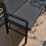Set de grădină Pandora (2-2-S), Diverse culori, 139x75x52 cm - Negru - Antracit | SKU: 679HVN1197 | Set de grădină Pandora (2-2-S), 139x75x52 cm, varianta Negru - Antracit, produs pentru amenajarea locuinței, disponibil online în România la CasaMob