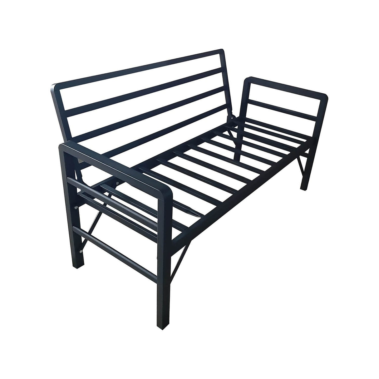 Set de grădină Pandora (2-2-S), Diverse culori, 139x75x52 cm - Negru - Antracit | SKU: 679HVN1197 | Set de grădină Pandora (2-2-S), 139x75x52 cm, varianta Negru - Antracit, produs pentru amenajarea locuinței, disponibil online în România la CasaMob