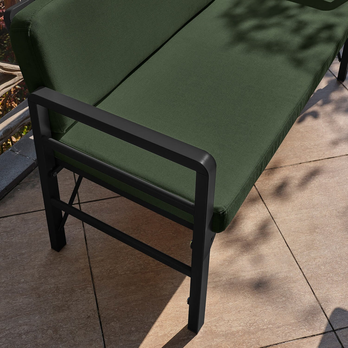 Set de grădină Pandora (2-2-S), Diverse culori, 139x75x52 cm - Negru - Verde | SKU: 679HVN1199 | Set de grădină Pandora (2-2-S), 139x75x52 cm, varianta Negru - Verde, produs pentru amenajarea locuinței, disponibil online în România la CasaMob