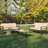 Set de grădină Pandora (2-2-S), Diverse culori, 139x75x52 cm - Antracit - Bej | SKU: 679HVN1202 | Set de grădină Pandora (2-2-S), 139x75x52 cm, varianta Antracit - Bej, produs pentru amenajarea locuinței, disponibil online în România la CasaMob