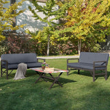 Set de grădină Pandora (2-2-S), Diverse culori, 139x75x52 cm - Antracit | SKU: 679HVN1204 | Set de grădină Pandora (2-2-S), 139x75x52 cm, varianta Antracit, produs pentru amenajarea locuinței, disponibil online în România la CasaMob