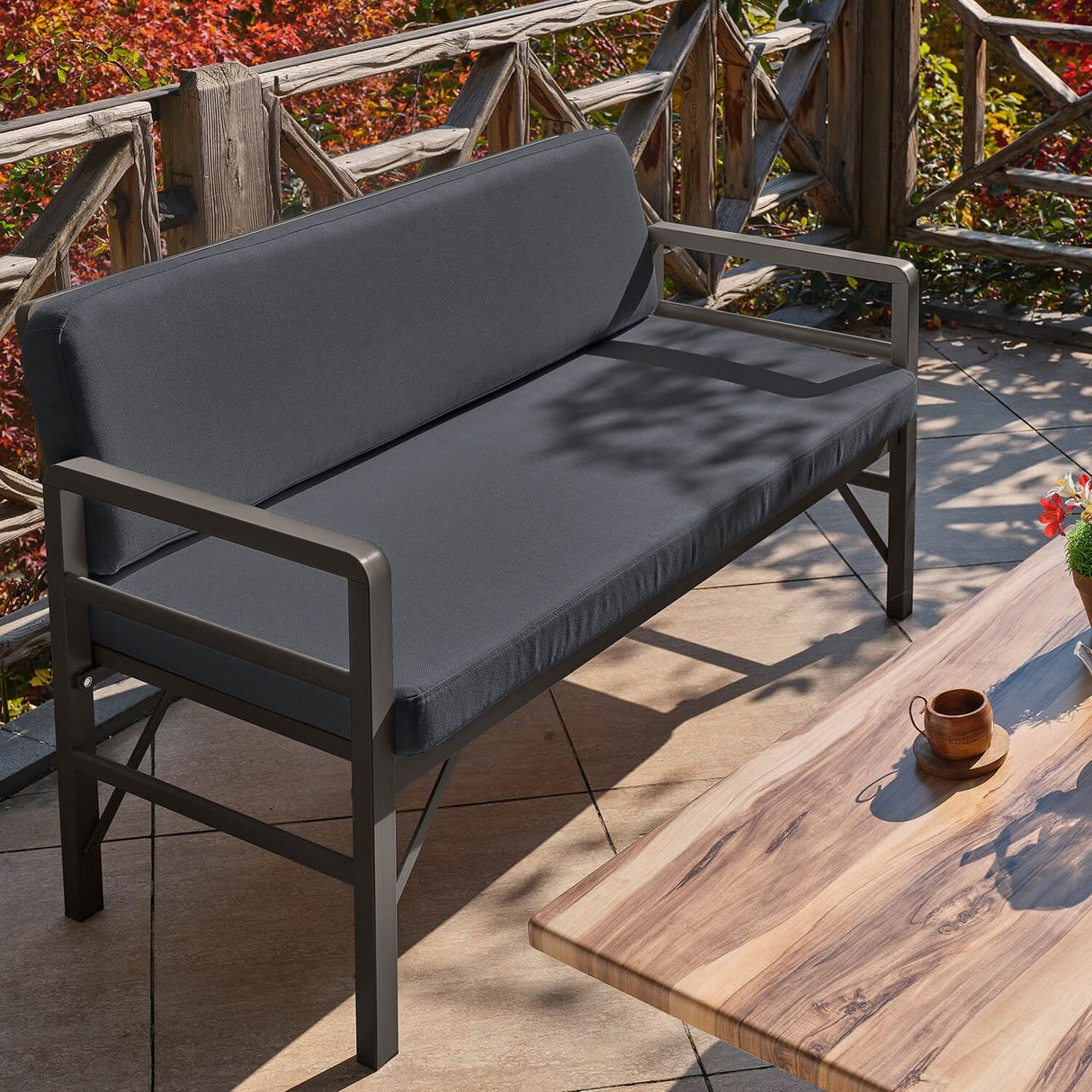 Set de grădină Pandora (2-2-S), Diverse culori, 139x75x52 cm - Antracit | SKU: 679HVN1204 | Set de grădină Pandora (2-2-S), 139x75x52 cm, varianta Antracit, produs pentru amenajarea locuinței, disponibil online în România la CasaMob