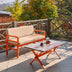 Portocaliu - Bej | SKU: 679HVN1209 | Set de grădină Pandora (2-2-S), 139x75x52 cm, varianta Portocaliu - Bej, produs pentru amenajarea locuinței, disponibil online în România la CasaMob