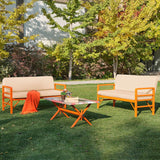 Set de grădină Pandora (2-2-S), Diverse culori, 139x75x52 cm - Portocaliu - Bej | SKU: 679HVN1209 | Set de grădină Pandora (2-2-S), 139x75x52 cm, varianta Portocaliu - Bej, produs pentru amenajarea locuinței, disponibil online în România la CasaMob