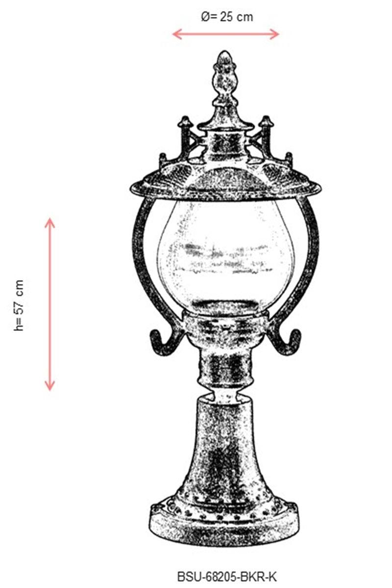 Lampă de perete de exterior BSU 090909 Outdoor Wall Lamp, Maro, 25x57x25 cm - Maro, SKU 685AVN1344