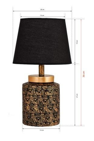 Veioza YL024 Lamp Shade - Auriu Negru, SKU 687HMY2140