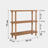 Bibliotecă Step, Diverse culori, 80x28x75 cm - Pin atlantic | SKU: 688DRA1204 | Bibliotecă Step, 80x28x75 cm, varianta Pin atlantic, produs pentru amenajarea locuinței, disponibil online în România la CasaMob