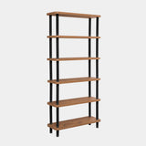 Bibliotecă Gala, Diverse culori, 80x28x169 cm - Negru - Pin atlantic | SKU: 688DRA1207 | Bibliotecă Gala, 80x28x169 cm, varianta Negru - Pin atlantic, produs pentru amenajarea locuinței, disponibil online în România la CasaMob