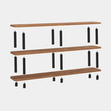 Bibliotecă Raca, Diverse culori, 150x35x75 cm - Negru - Pin atlantic | SKU: 688DRA1209 | Bibliotecă Raca, 150x35x75 cm, varianta Negru - Pin atlantic, produs pentru amenajarea locuinței, disponibil online în România la CasaMob