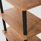 Bibliotecă Raca, Diverse culori, 150x35x75 cm - Negru - Pin atlantic | SKU: 688DRA1209 | Bibliotecă Raca, 150x35x75 cm, varianta Negru - Pin atlantic, produs pentru amenajarea locuinței, disponibil online în România la CasaMob