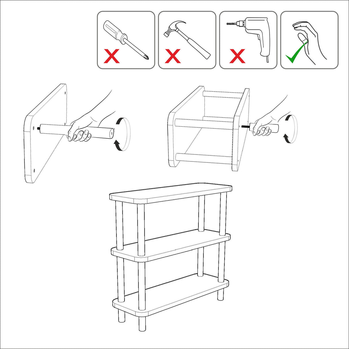 Bibliotecă Step, Diverse culori, 80x28x75 cm - Negru - Pin atlantic | SKU: 688DRA1210 | Bibliotecă Step, 80x28x75 cm, varianta Negru - Pin atlantic, produs pentru amenajarea locuinței, disponibil online în România la CasaMob