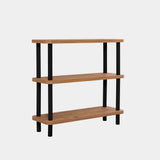 Bibliotecă Step, Diverse culori, 80x28x75 cm - Negru - Pin atlantic | SKU: 688DRA1210 | Bibliotecă Step, 80x28x75 cm, varianta Negru - Pin atlantic, produs pentru amenajarea locuinței, disponibil online în România la CasaMob
