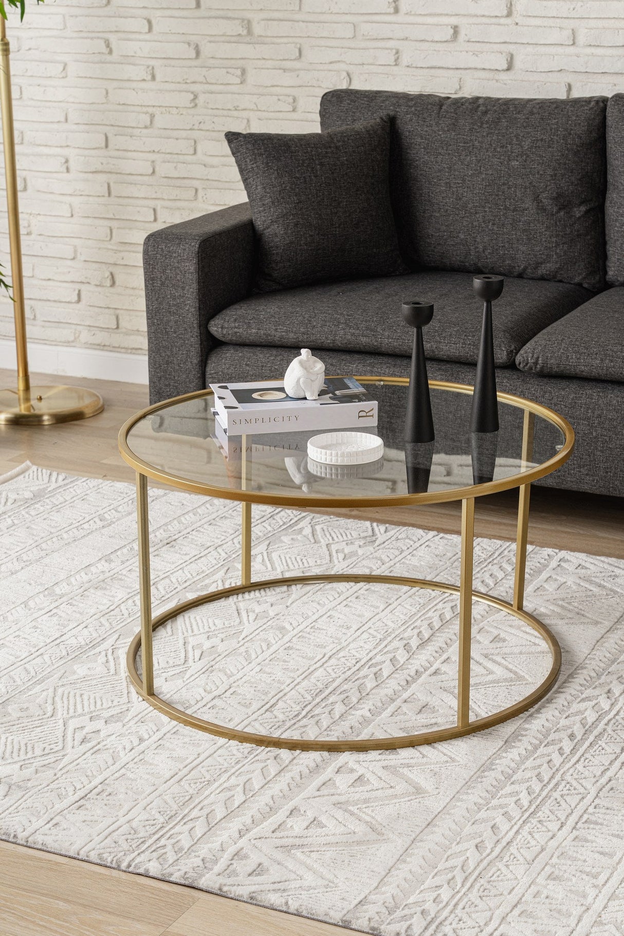 Mobilier Berlin 80x80 - Auriu, SKU 706CLN1135